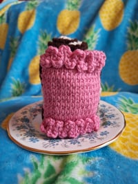 Image 13 of Knitted Cake Slices - Rainbow, Neon, Funfetti, Checkerboard, and Vampire Drips Now Available!