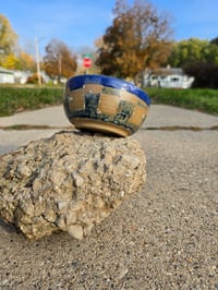 Image 4 of Small Blue Checked Bowl