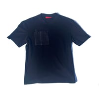 Image 1 of Black snakeskin pocket shirt