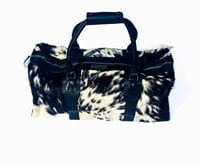 Image 1 of Cow hide duffle bag