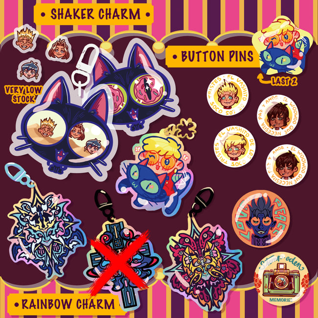 [RETIRING] Trigun - Charms & buttons