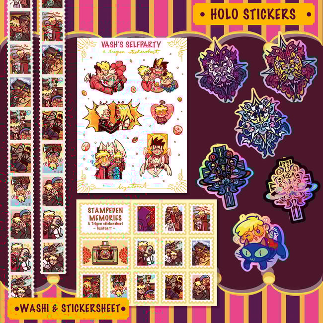 [RETIRING] TRIGUN - Stickers & Washi