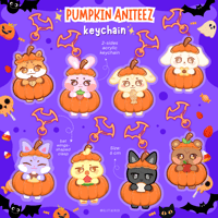 Image 1 of [PRE-ORDER] PUMPKIN ANITEEZ KEYCHAIN