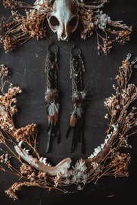 Image 1 of Feather and Braid earrings