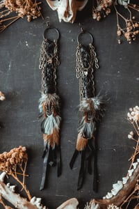 Image 2 of Feather and Braid earrings