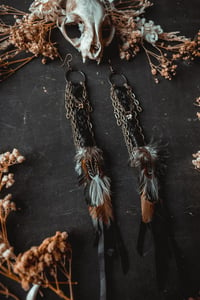 Image 3 of Feather and Braid earrings