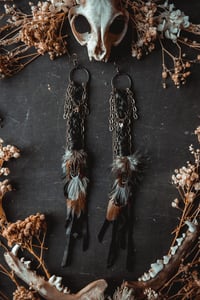 Image 4 of Feather and Braid earrings