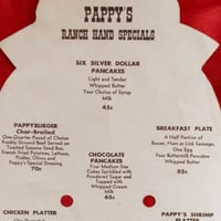 Image 3 of Pappy - Pappy's Pancake House Childrens Menu Mascot Mask (1960s)