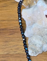Image 5 of Hematite natural gemstone crystal beaded necklace