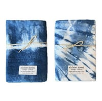 Image 1 of Indigo Shibori Kitchen Towel