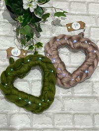 Image 2 of Hand Knitted Mini Heart Wreath