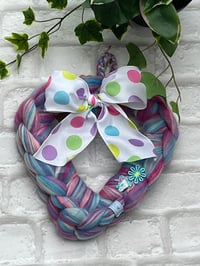 Image 3 of Hand Knitted Mini Heart Wreath