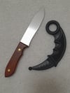 SET - Aluminium Training Knife and Polypropylene Karambit 
