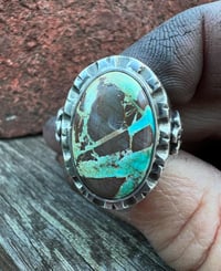 Image 4 of WL&A Handmade Black Jack Thunderbird Signet Ring - Size 9