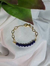 Image 2 of Lapis Lazuli gold bracelet 