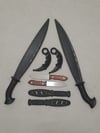 Espada Y Daga SUPER SET - 2  Barong Swords 2 Auminium Knives 2 Karambits 2 Sparring Knives