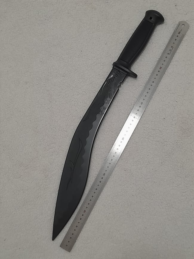 Polypropylene Training Kukri Sword Black for Martial Arts