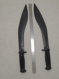 Image 3 of ONE PAIR - Polypropylene Training Kukri Sword Black for Martial Arts