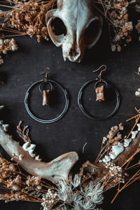 Image 4 of Steel Knuckles simple bone earrings