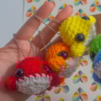 Image 2 of Crochet Whale Keychain
