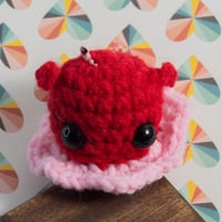 Image 3 of Crochet Dumbo Octo Keychain