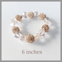 Image 2 of Coral Shimmer Bracelet/Coral Shimmer Earrings/Coral Ballroom Earrings for Kids Teens Girls 