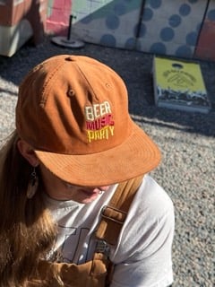 Image of Tan Beer Music Party Corduroy Hat 