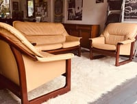 Image 3 of Tessa T21 Sleigh Leg Sling Lounge Suite