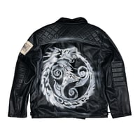 Image 2 of OUROBOROS BLACK PLEATHER JACKET 1