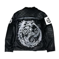 Image 2 of OUROBOROS BLACK PLEATHER JACKET 2