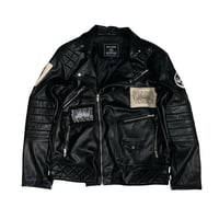 Image 1 of OUROBOROS BLACK PLEATHER JACKET 2