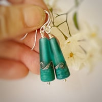 Image 5 of Earrings Teal Green