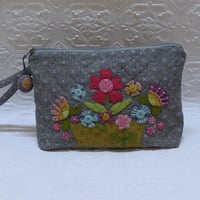 Cottage Flowers Purse