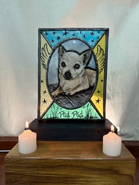Stained glass Pet memorial Wings