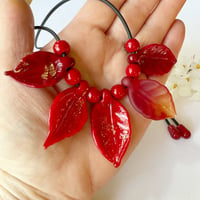 Image 7 of Festive Necklace - Red