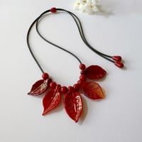 Image 6 of Festive Necklace - Red