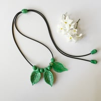 Image 2 of Christmas Green Necklace