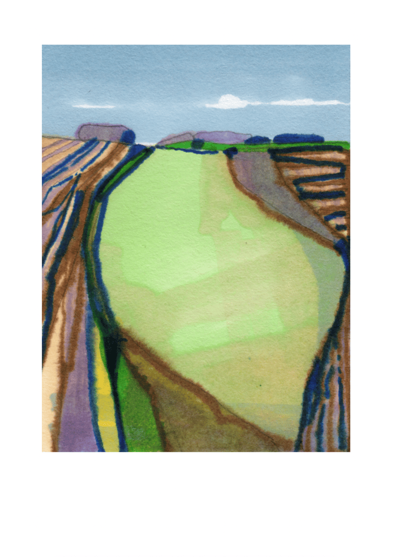 Image of Wiltshire Hills Drawing 2