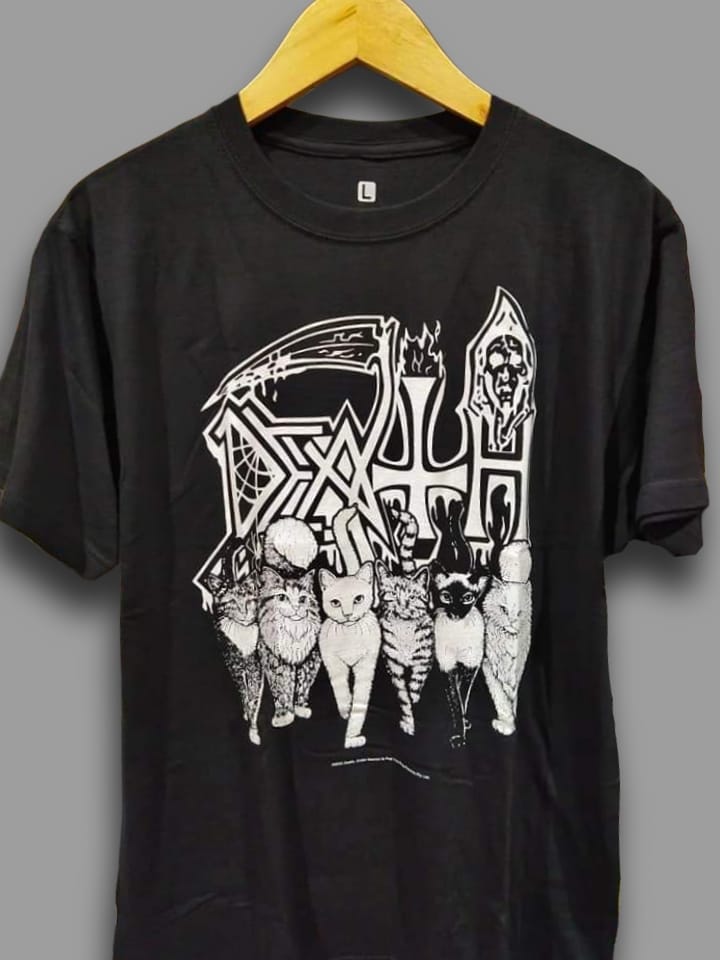 DEATH Kitten Black T-shirt and Long Sleeves
