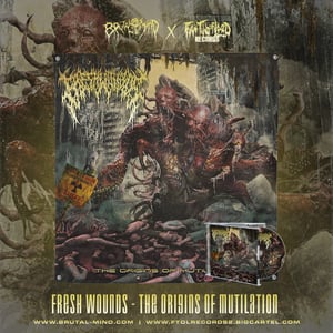 Image of *PRERORDER* Fresh Wounds "The Origins of Mutilation" Debut Album CD And Wall Banner Flag!
