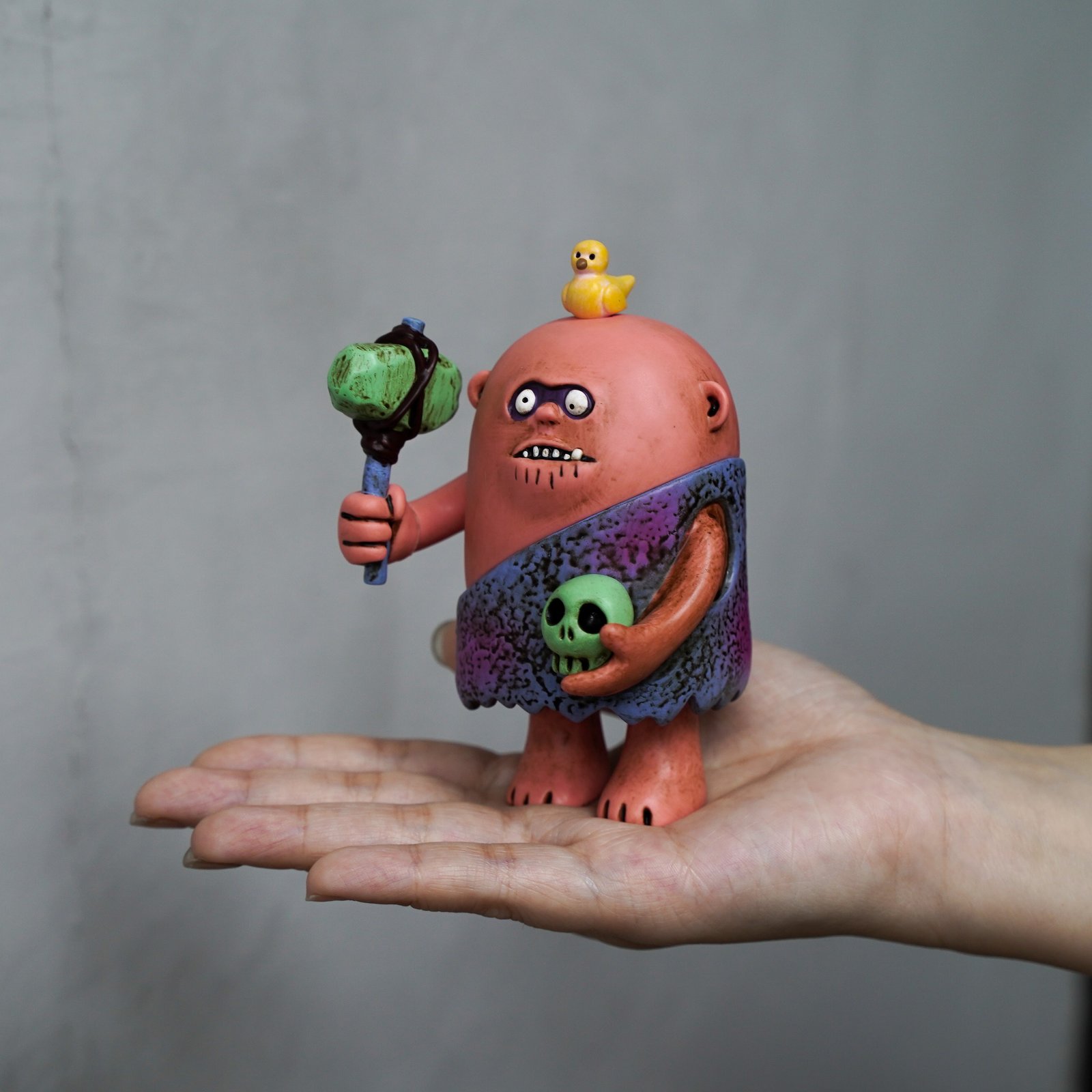 ソフビ　蓄光CAVEMAN　anbox ソフビ 蓄光CAVEMAN anbox Caveman Chuck: Prehistoric Adventure