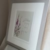 Purple foxgloves with Grey Frame