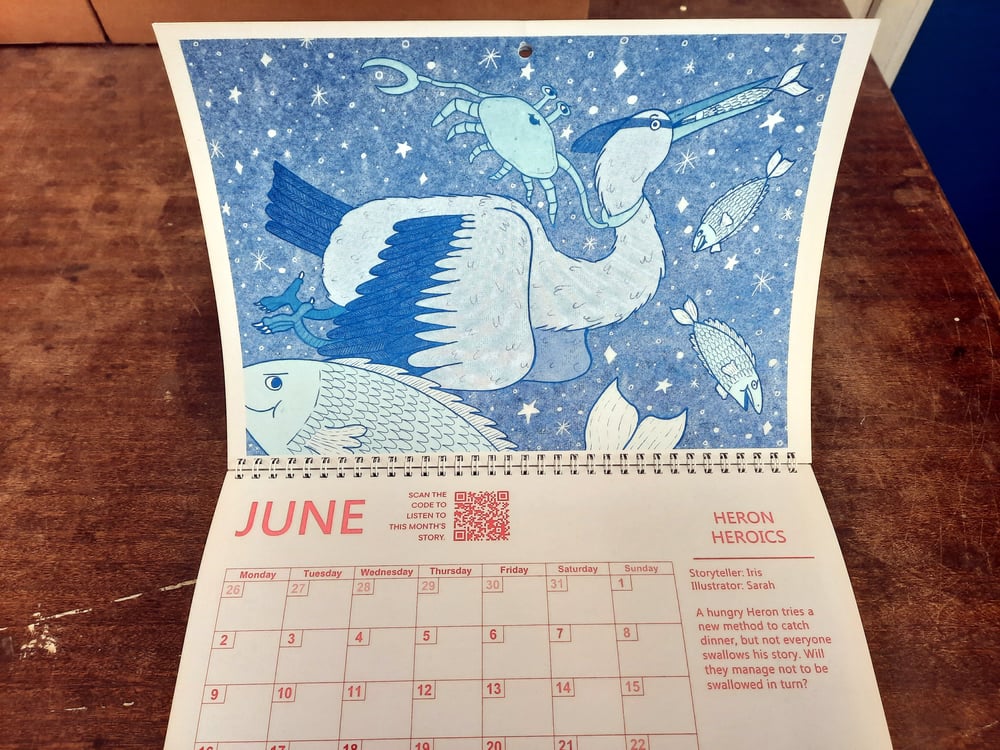 Storytelling A4 calendar