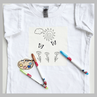 Image 2 of Simple Kid's Tee Designs for Use with Fabric Markers or Fabric Paint