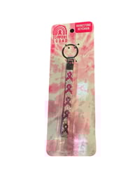Image 2 of Breast Cancer Rhinestone Keychain