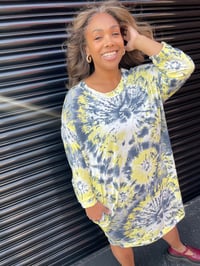 Image 8 of Milano dress with pockets - mixed pattern fabrics