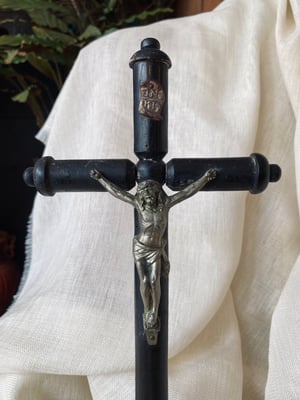 Image of Crucifix Napoléon III en bois d'ébène