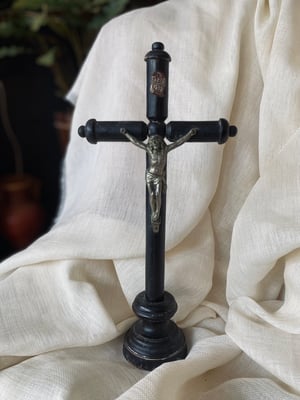 Image of Crucifix Napoléon III en bois d'ébène