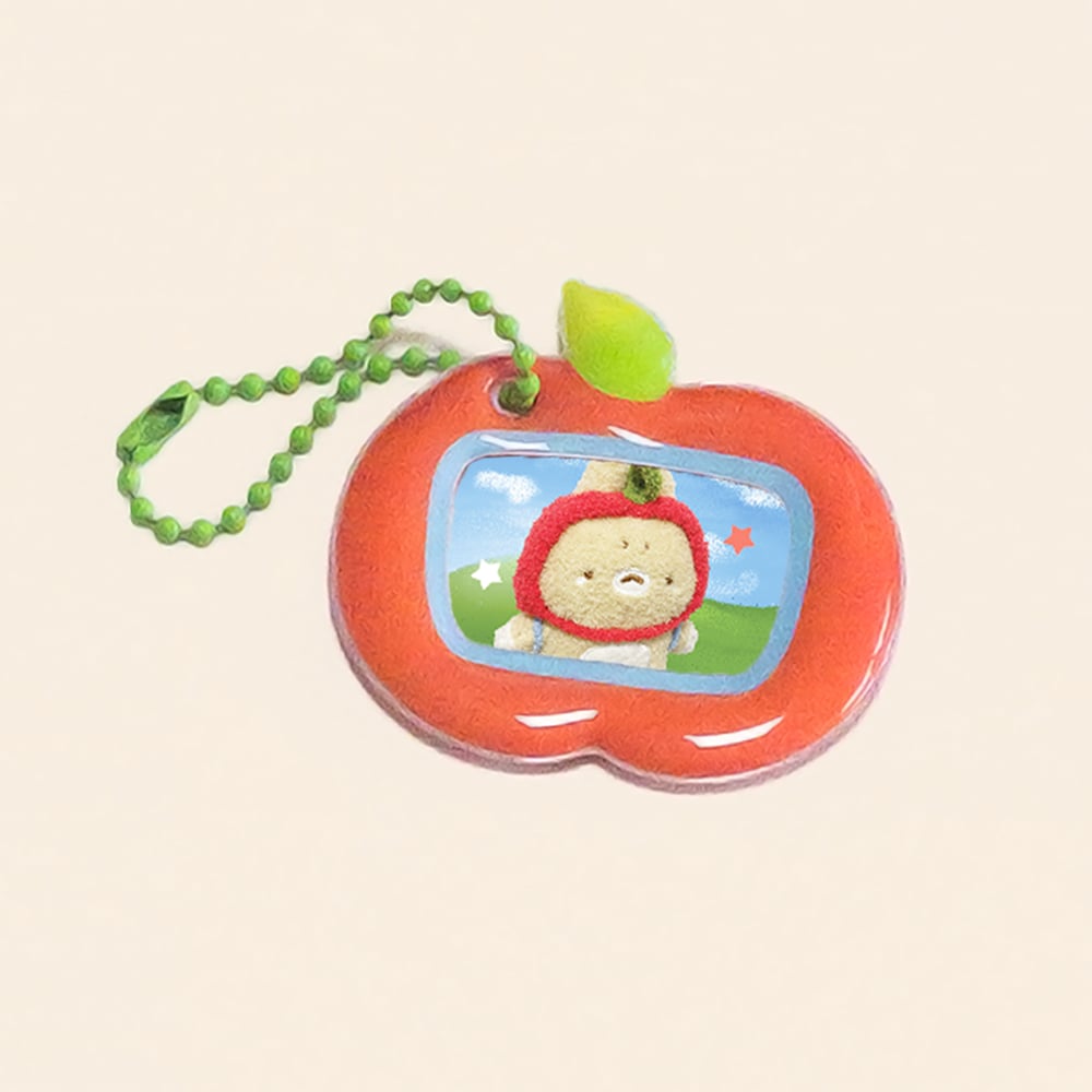 Image of PUFFY APPLE PHOTO KEYRING