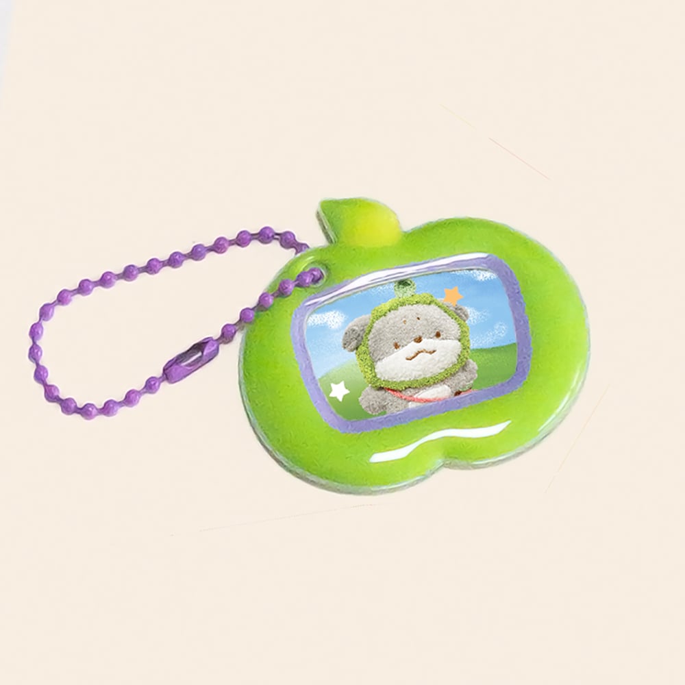 Image of PUFFY APPLE PHOTO KEYRING